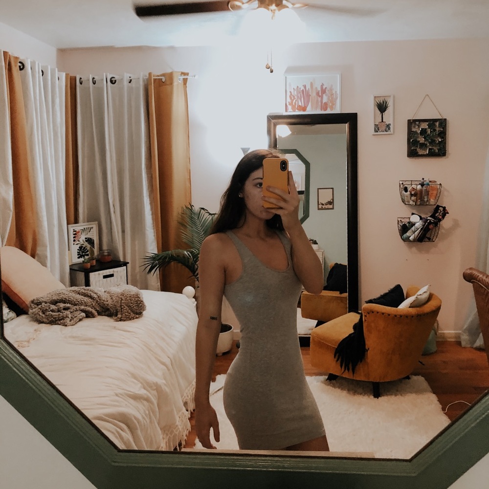 🦓🦓 Forever 21 grey bodycon dress